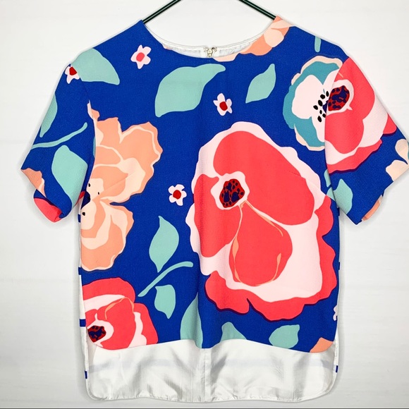 Kate Spade Ramona Floral Shirt Multicolor Size 6 - Picture 4 of 16